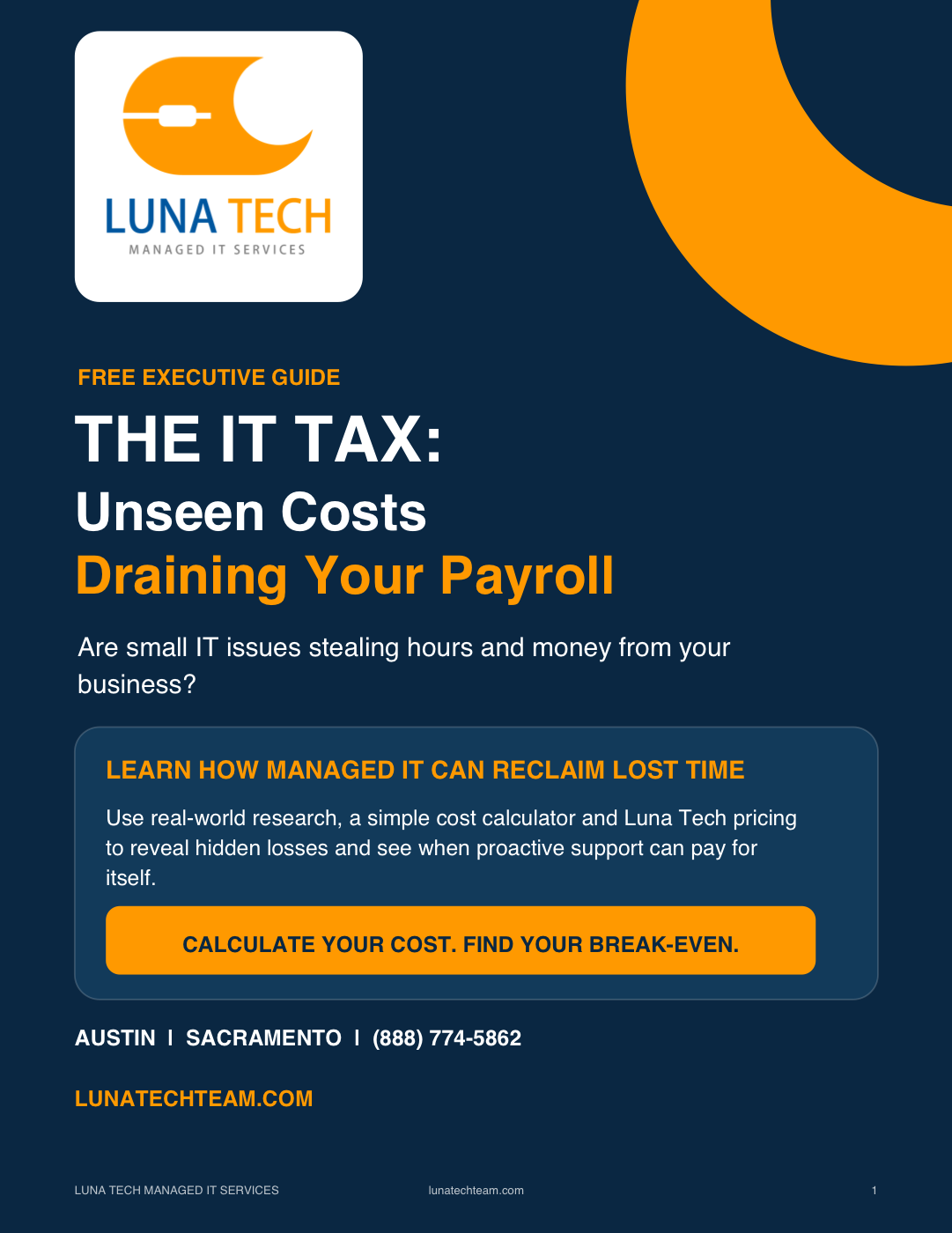 Cover of The IT Tax: Unseen Costs Draining Your Payroll